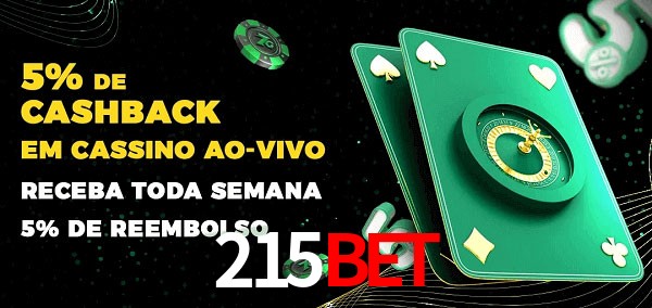 Promoções do cassino ao Vivo 215BET